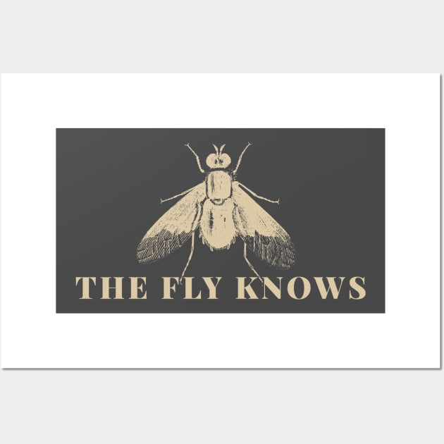 The Fly Knows - small insects electoral orientation Wall Art by Quick Beach